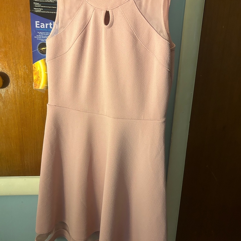 Elegant Pink Sleeveless Dress